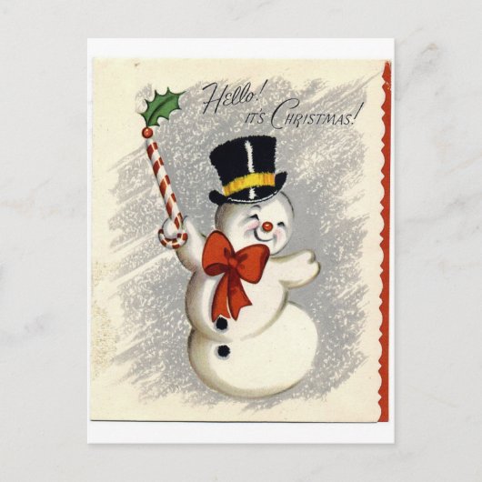 Carte Postale Snowman (Devant)