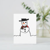 Carte Postale Snowman (Debout devant)