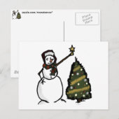 Carte Postale Snowman (Devant / Derrière)