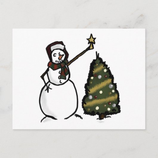 Carte Postale Snowman (Devant)