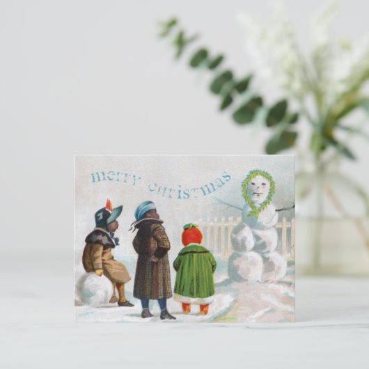 Carte postale Snowman (Debout devant)