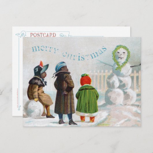 Carte postale Snowman (Devant / Derrière)