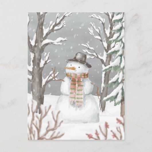 Carte postale - Snowman (Devant)