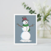 Carte Postale Snowman (Debout devant)