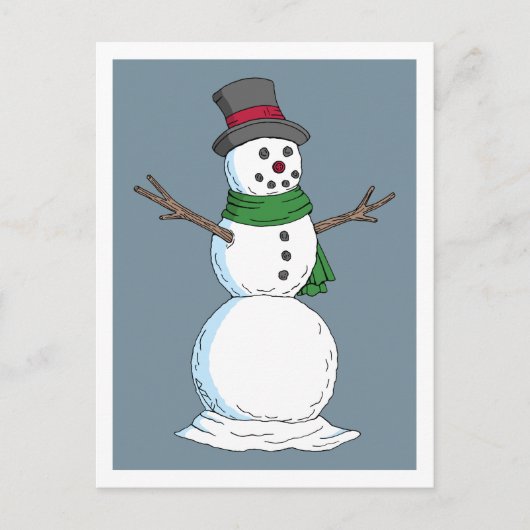 Carte Postale Snowman (Devant)