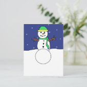 Carte postale Snowman (Debout devant)
