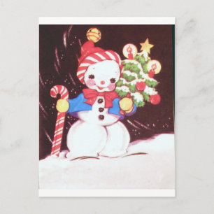 Carte Postale Snowman