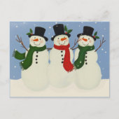 Carte Postale Snowman (Devant)