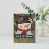 Carte Postale Snowman (Debout devant)