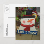 Carte Postale Snowman (Devant / Derrière)