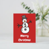 Carte Postale Snowman (Debout devant)