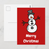 Carte Postale Snowman (Devant / Derrière)