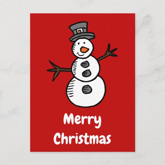 Carte Postale Snowman (Devant)
