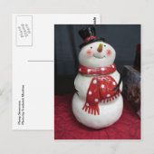 Carte Postale Snowman (Devant / Derrière)