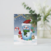 Carte Postale Snowman (Debout devant)