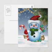 Carte Postale Snowman (Devant / Derrière)
