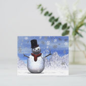 Carte Postale Snowman (Debout devant)