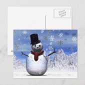Carte Postale Snowman (Devant / Derrière)