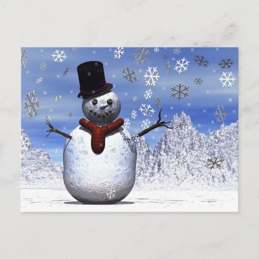 Carte Postale Snowman (Devant)
