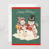 Carte postale Snowman (Devant / Derrière)