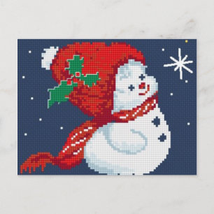Carte Postale Snowman