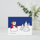 Carte postale Snowman (Debout devant)