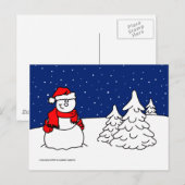Carte postale Snowman (Devant / Derrière)