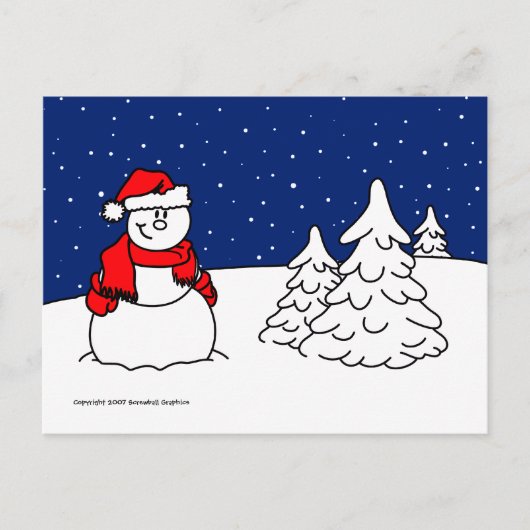 Carte postale Snowman (Devant)