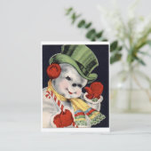 Carte Postale Snowman (Debout devant)