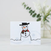 Carte Postale Snowman (Debout devant)