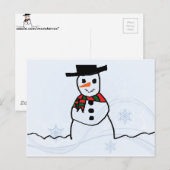 Carte Postale Snowman (Devant / Derrière)