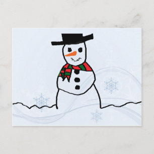 Carte Postale Snowman