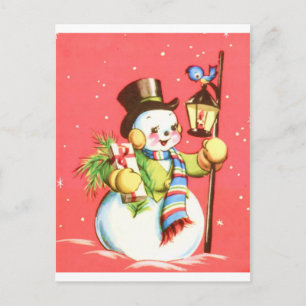 Carte Postale Snowman
