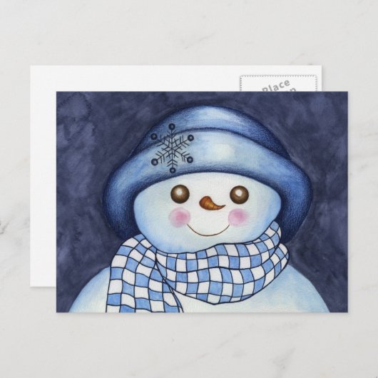 Carte postale Snowman (Devant / Derrière)