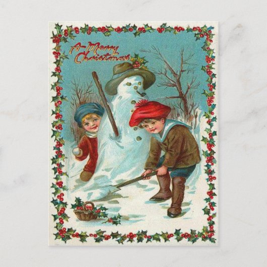 Carte Postale Snowman (Devant)