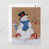 Carte Postale Snowman (Devant / Derrière)
