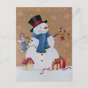 Carte Postale Snowman