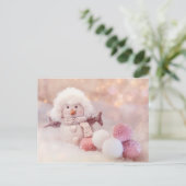 Carte Postale Snowman (Debout devant)