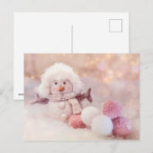 Carte Postale Snowman (Devant / Derrière)
