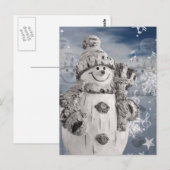 Carte Postale Snowman (Devant / Derrière)