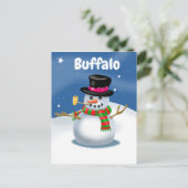 Carte Postale Snowman de Buffalo (Debout devant)