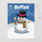 Carte Postale Snowman de Buffalo (Devant)