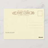 Carte Postale Snowman décoré de la couronne (Dos)