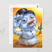 Carte Postale snowman_fonte (Devant / Derrière)