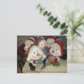 Carte Postale Snowman Gaggle (Debout devant)