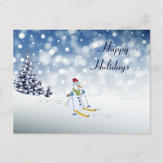 Carte postale Snowman Holiday (Devant)