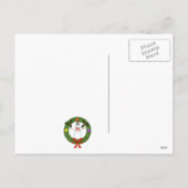 Carte postale Snowman Holiday (personnalisable) (Dos)