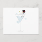 Carte Postale Snowman Martini (Devant)