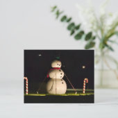 Carte Postale Snowman, Michigan (Debout devant)