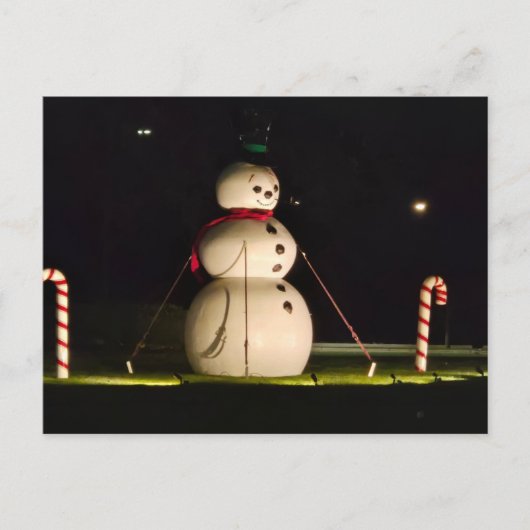 Carte Postale Snowman, Michigan (Devant)